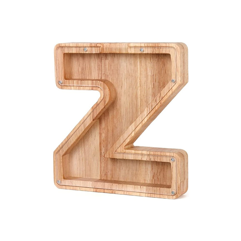 Wooden Alphabet Money Box - LetterSaver