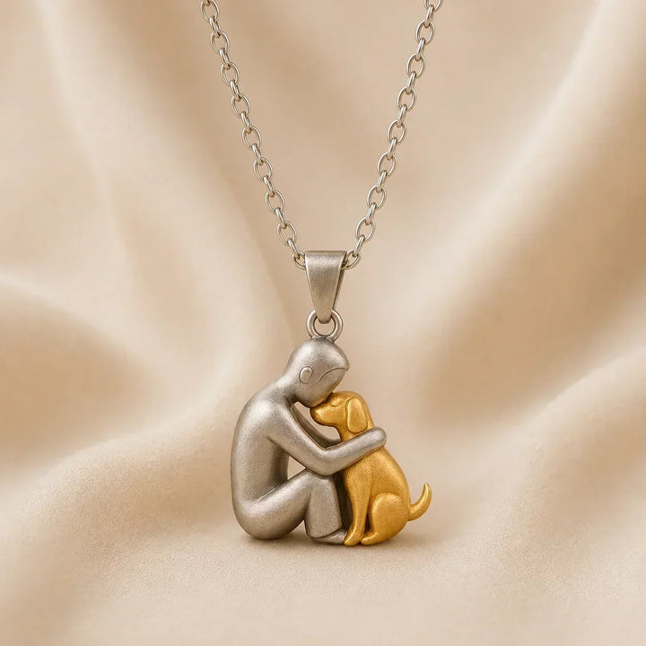 Elegant Pet Silhouette Pendant Necklace with Adjustable Chain