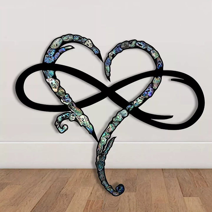 Tiberius Iron Wall Decoration - Infinity Heart Design
