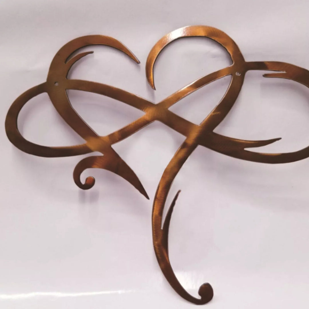 Tiberius Iron Wall Decoration - Infinity Heart Design
