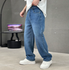 Men's Straight Leg Jeans Cotton - Classic Denim Trousers