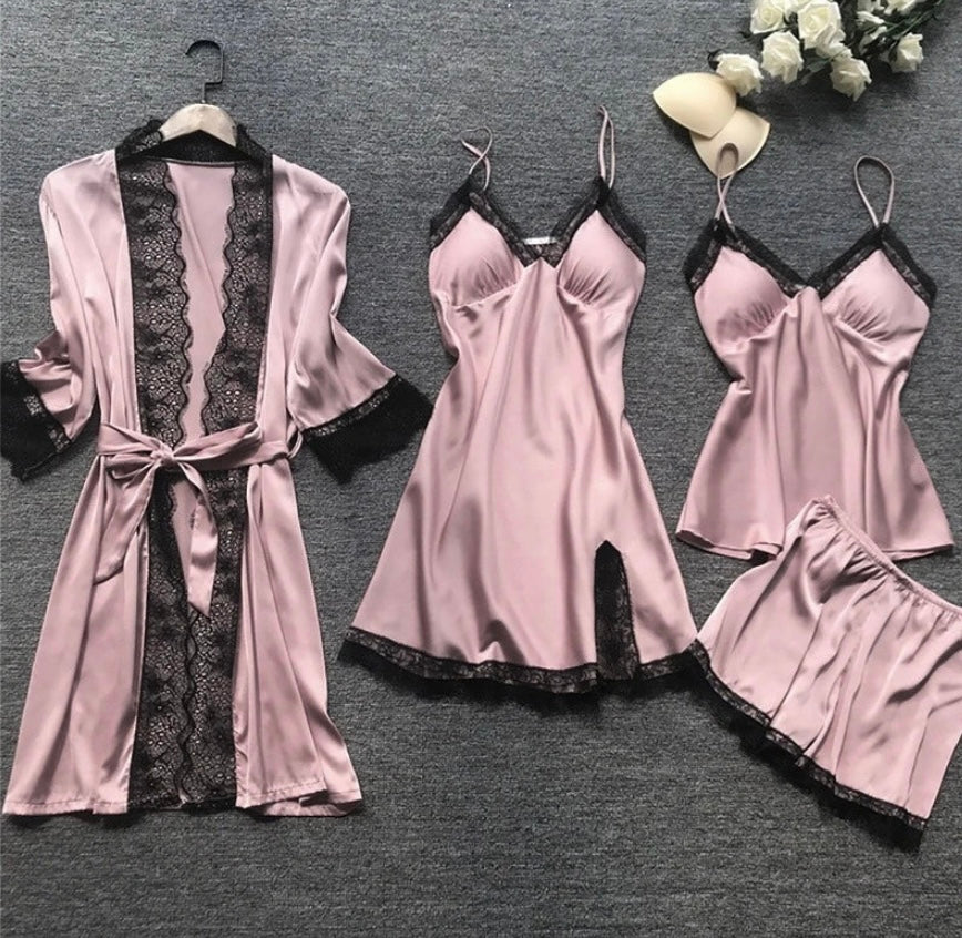Luxurious Satin Pyjama Set – Luna
