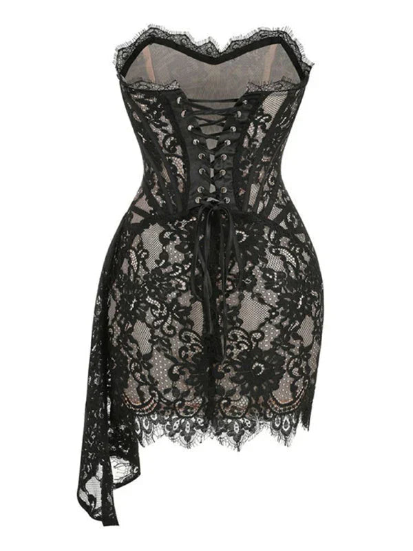 Freya Lace Corset Mini Dress — Where Elegance Meets Allure