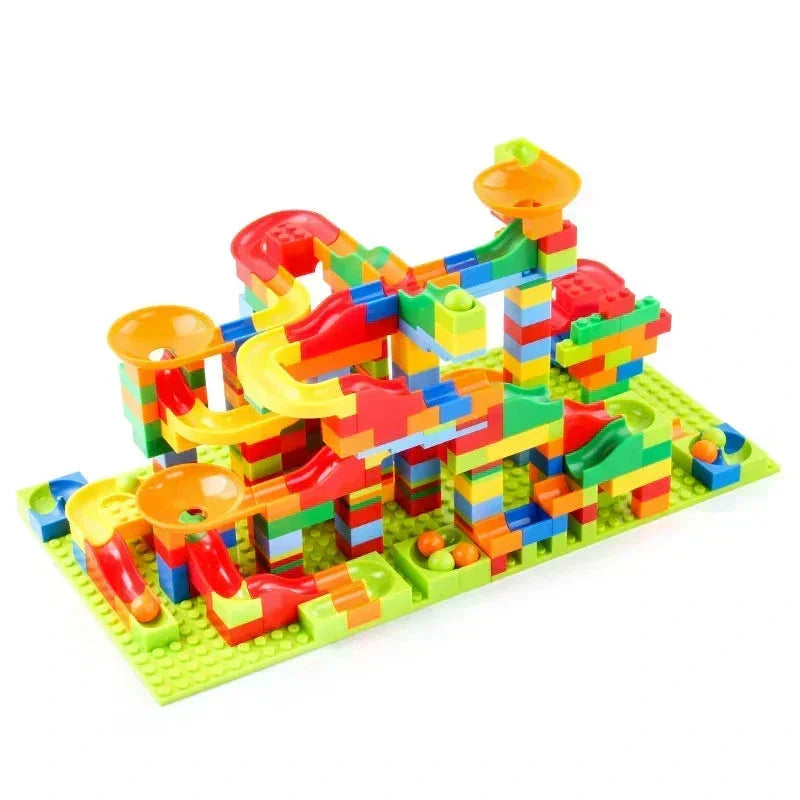 168-Piece Marble Run Building Set for Children Aged 3+ | Logic and Fine Motor Skills