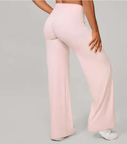 Women's High-Waisted Stretch Trousers – Comfortable Pull-On Trousers