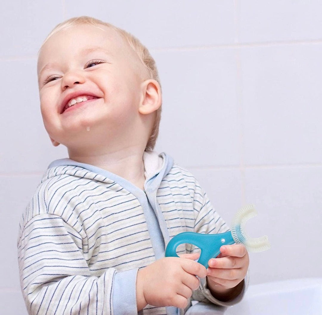 U-Shaped Kids' Toothbrush – Gentle 360° Cleaning for All Ages