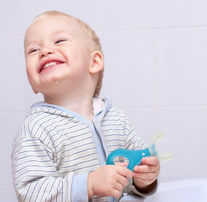 U-Shaped Kids' Toothbrush – Gentle 360° Cleaning for All Ages