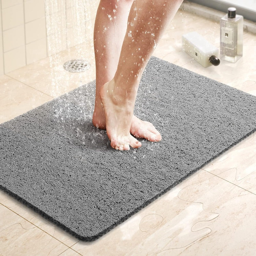 Anti-Slip Shower Mat Quick-Drain Bathroom Floor Mat