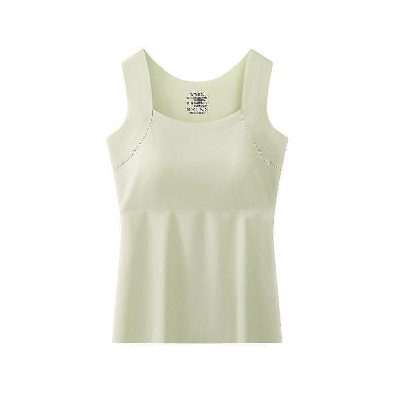 Women's Tank Top with Built-In Bra - Soft and Comfortable Basic