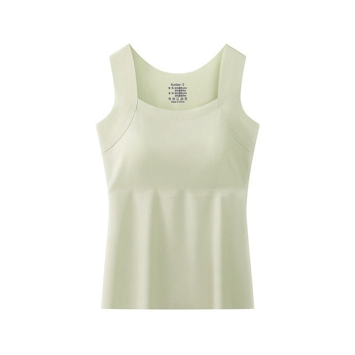Women's Tank Top with Built-In Bra - Soft and Comfortable Basic
