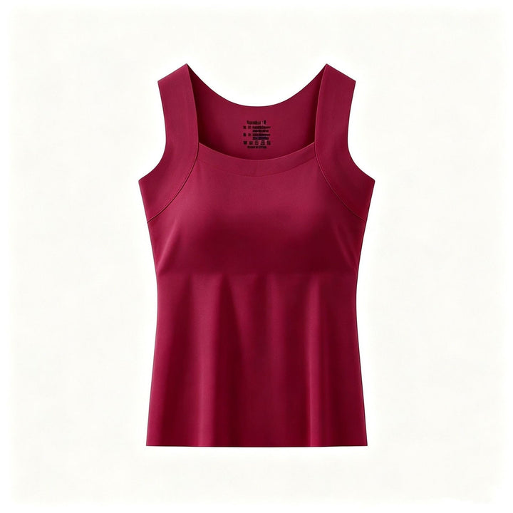 Women's Tank Top with Built-In Bra - Soft and Comfortable Basic