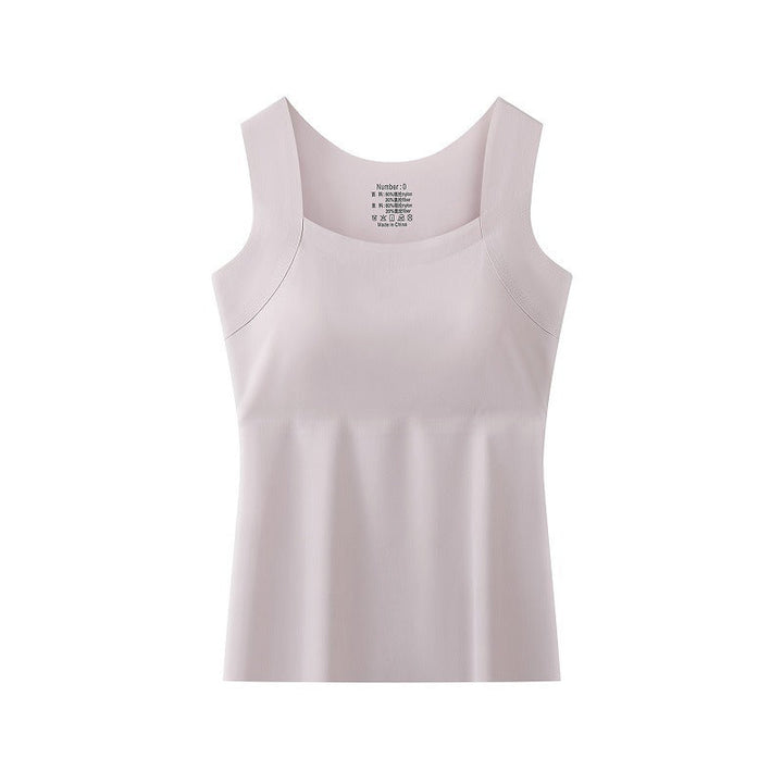 Women's Tank Top with Built-In Bra - Soft and Comfortable Basic