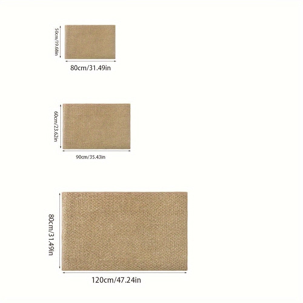 Indoor Doormat for Entryway with Absorbent Woven Texture and Non-Slip Backing Front Door Rug