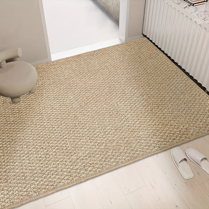 Indoor Doormat for Entryway with Absorbent Woven Texture and Non-Slip Backing Front Door Rug
