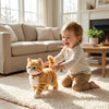 Interactive Cat Toy Robot with Soft Plush Fur Walking and Meowing Electronic Pet Kitten