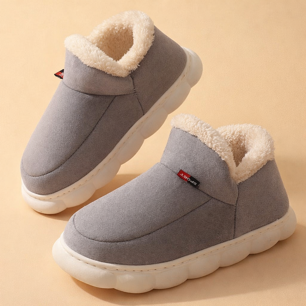 Women's Winter Slippers with Warm Lining and Non-Slip Sole