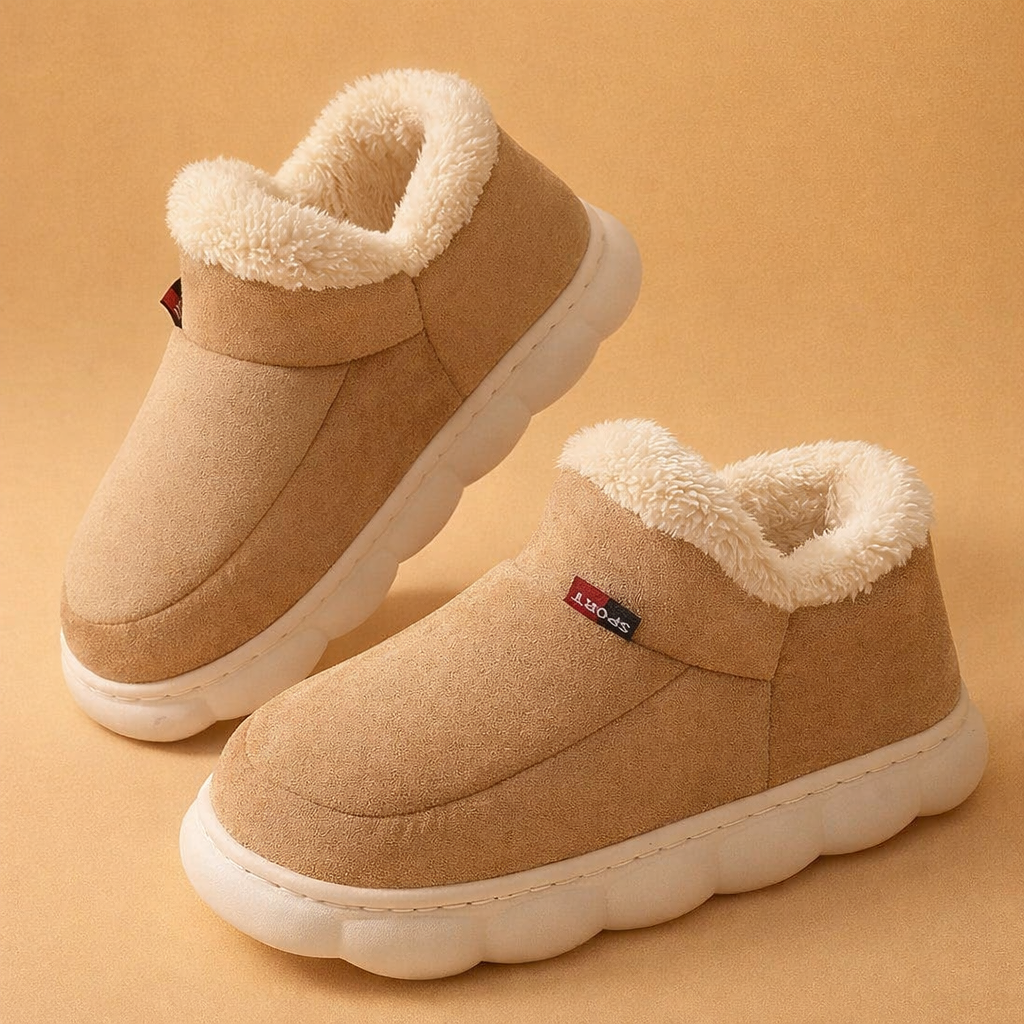 Women's Winter Slippers with Warm Lining and Non-Slip Sole