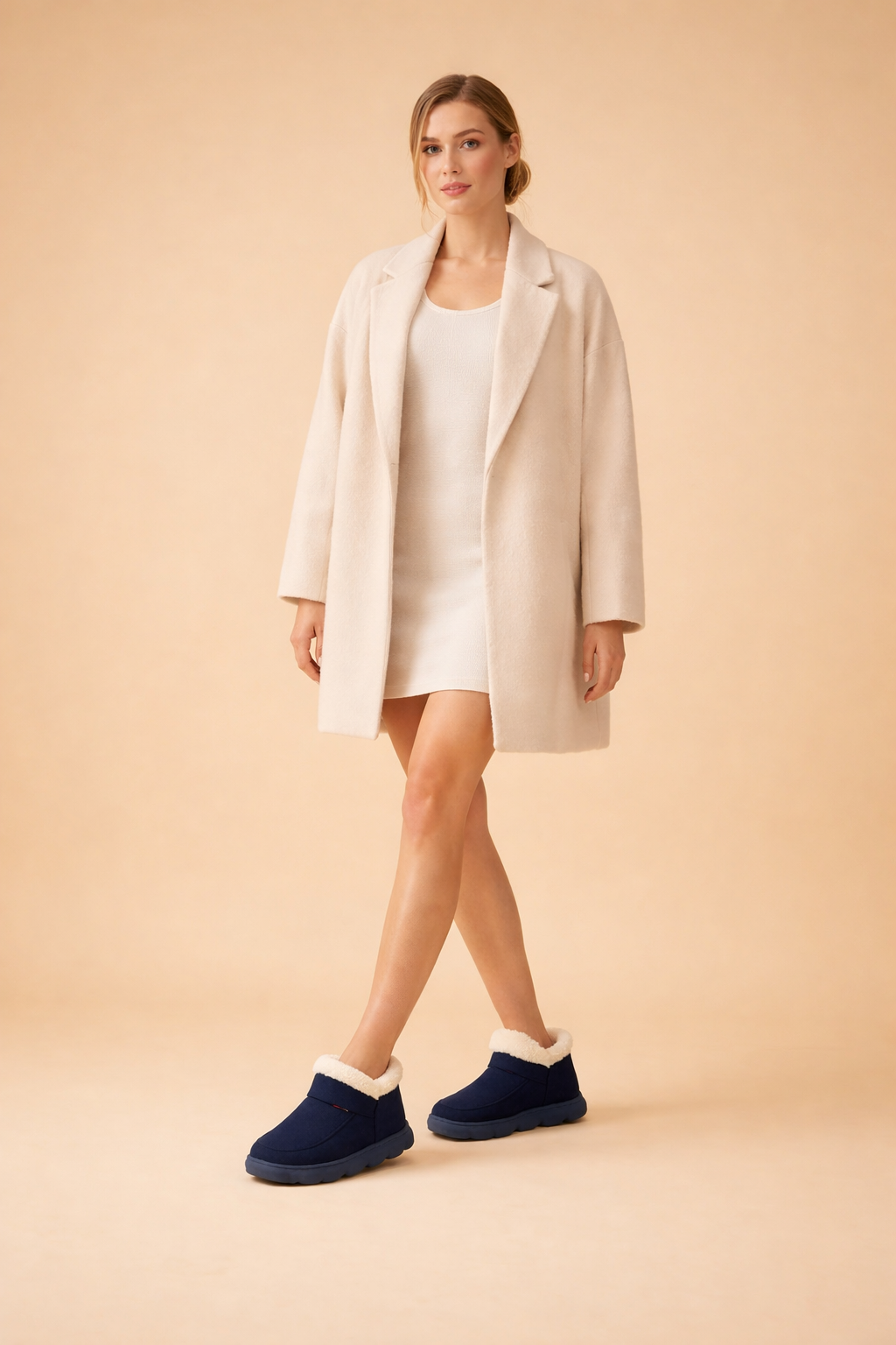 Women's Winter Slippers with Warm Lining and Non-Slip Sole
