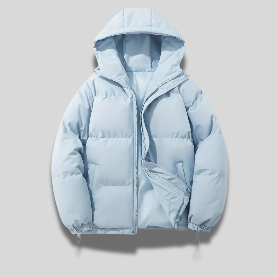 Women's Quilted Winter Coat with Hood
