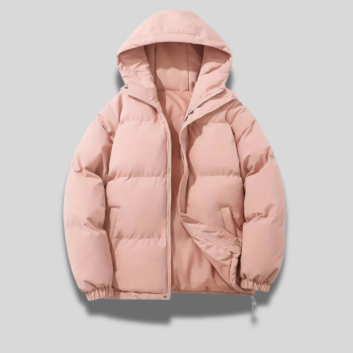 Women's Quilted Winter Coat with Hood