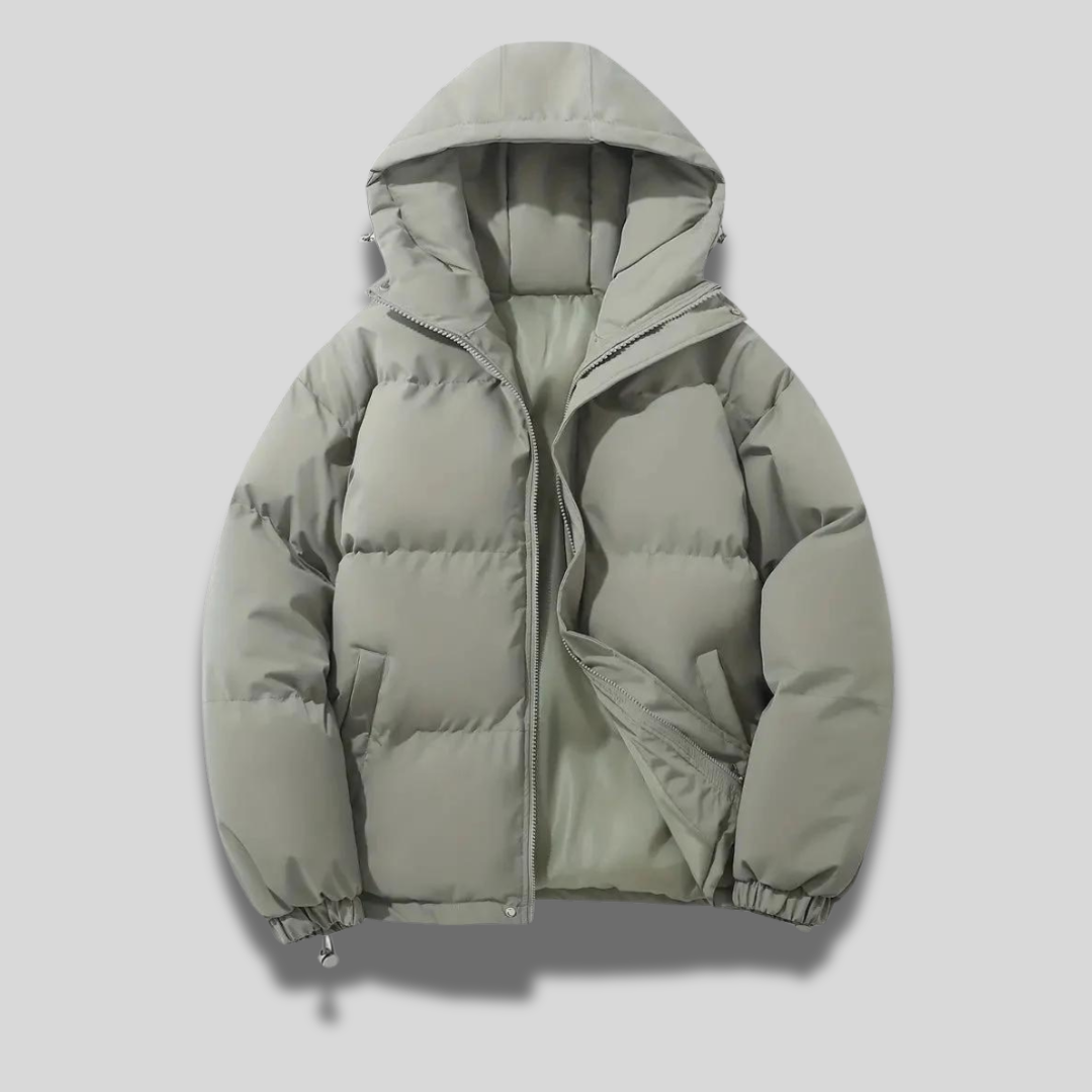 Women's Quilted Winter Coat with Hood