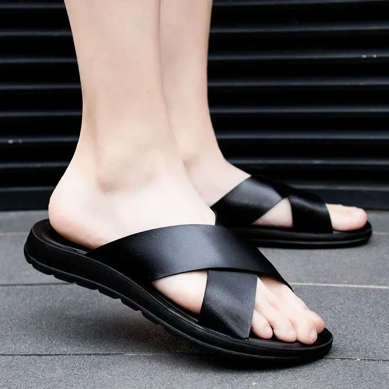 Italian men's mules