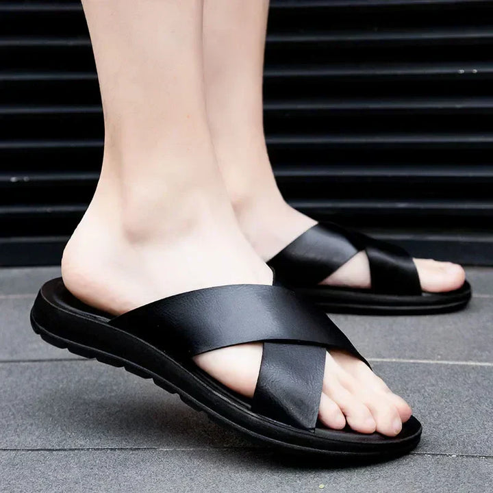 Italian men's mules