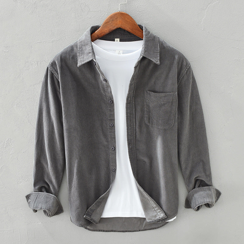 Corduroy Long-Sleeved Men's Shirt – Arvid