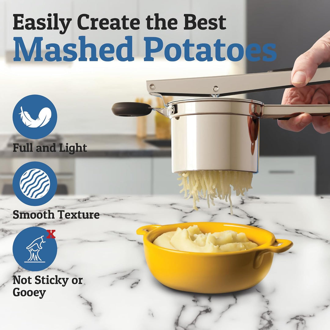 Perfect Mashed Potatoes: Heavy-Duty Stainless Steel Potato Masher