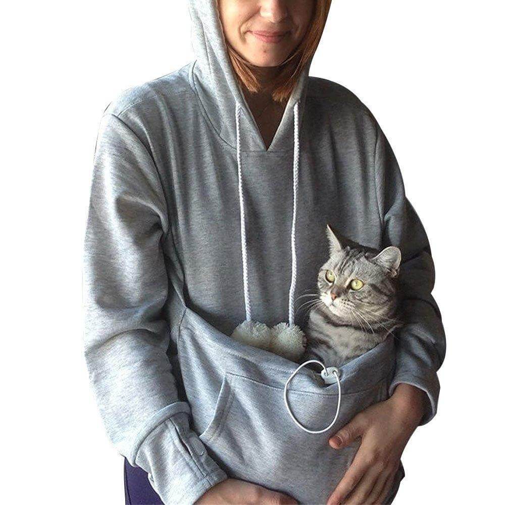 Comfy Hoodie with Cat Pouch - CozyPurr