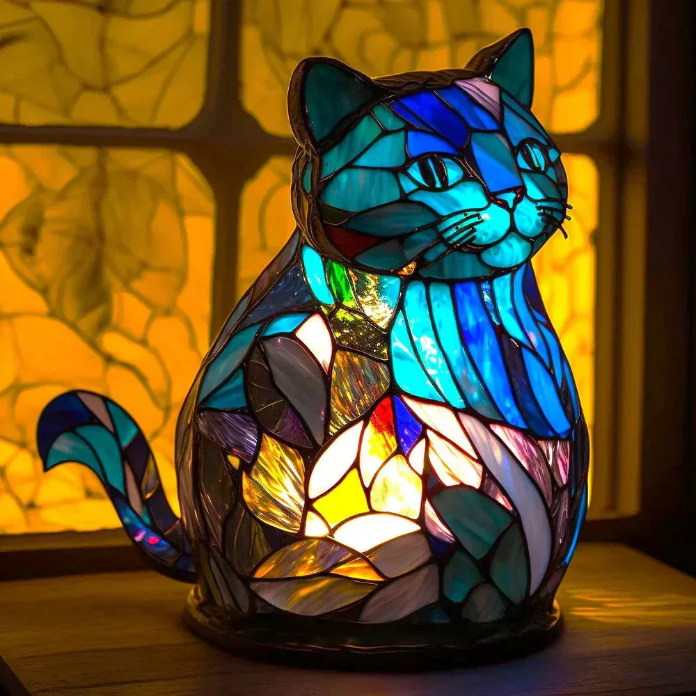 Coloured Glass Animal Lamps – Artistic Table Decoration