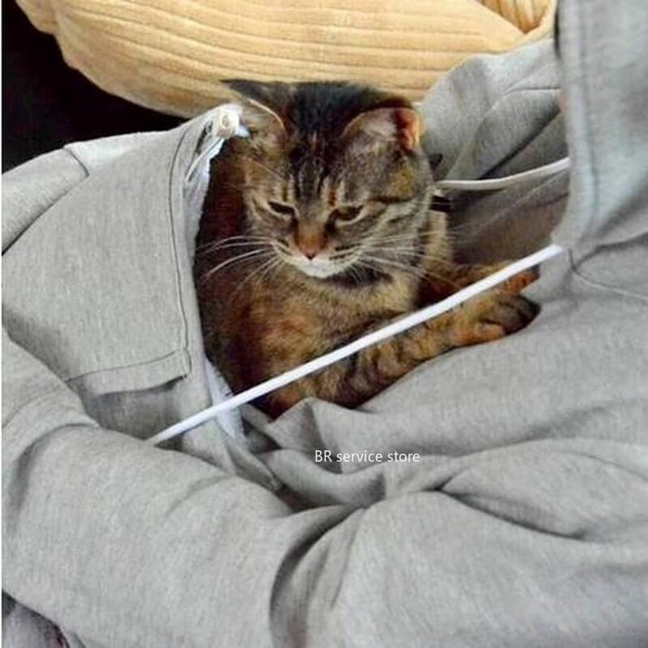 Comfy Hoodie with Cat Pouch - CozyPurr