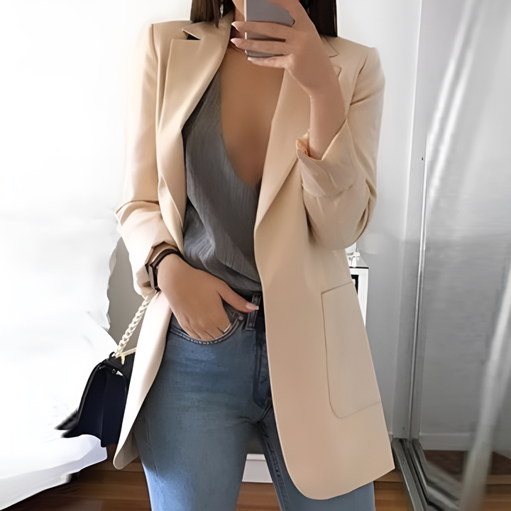 Long Slim Fit Blazer for Women – Timeless Elegance Meets Modern Tailoring