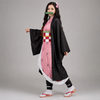 Kids' Halloween Anime Cosplay Costume and Outfit Set with Kimono Haori Jacket and Wide Leg Wraps
