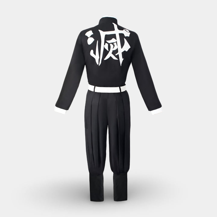 Kids' Halloween Anime Cosplay Costume and Outfits with Flame Pattern Cape Jacket and Leg Wraps