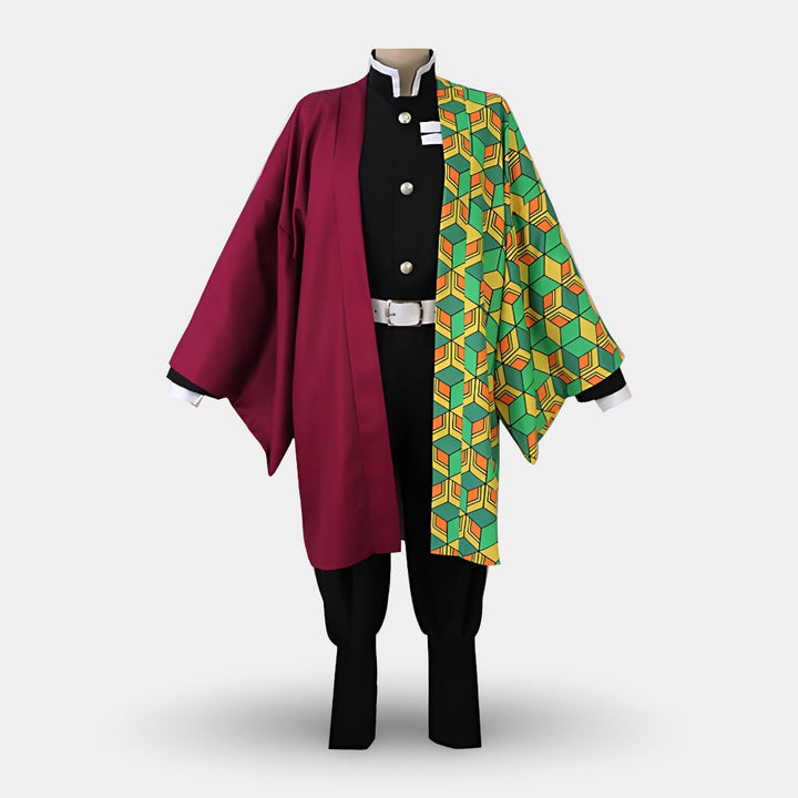 Kids' Halloween Anime Cosplay Costume with Haori Jacket and Character for Party