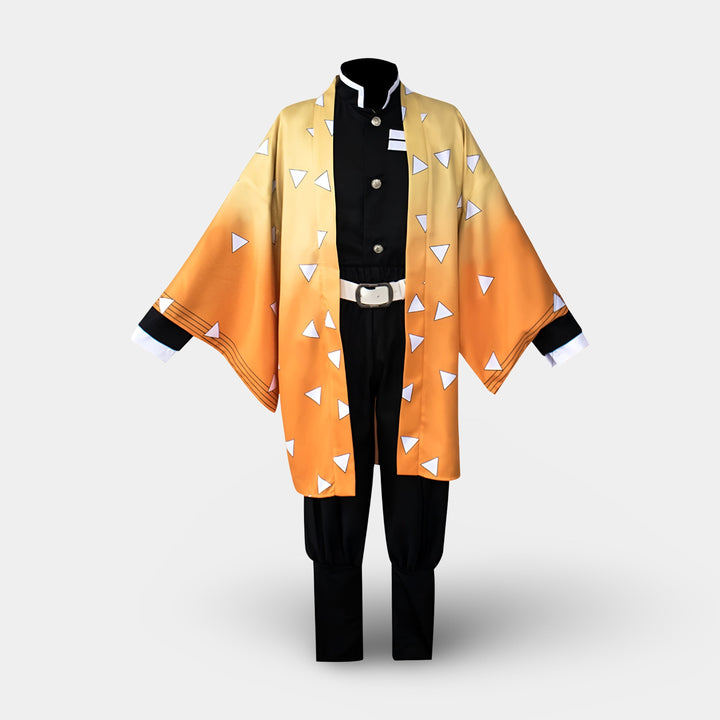 Kids' Halloween Anime Cosplay Costume with Haori Jacket and Fox for Character Party Dress-Up