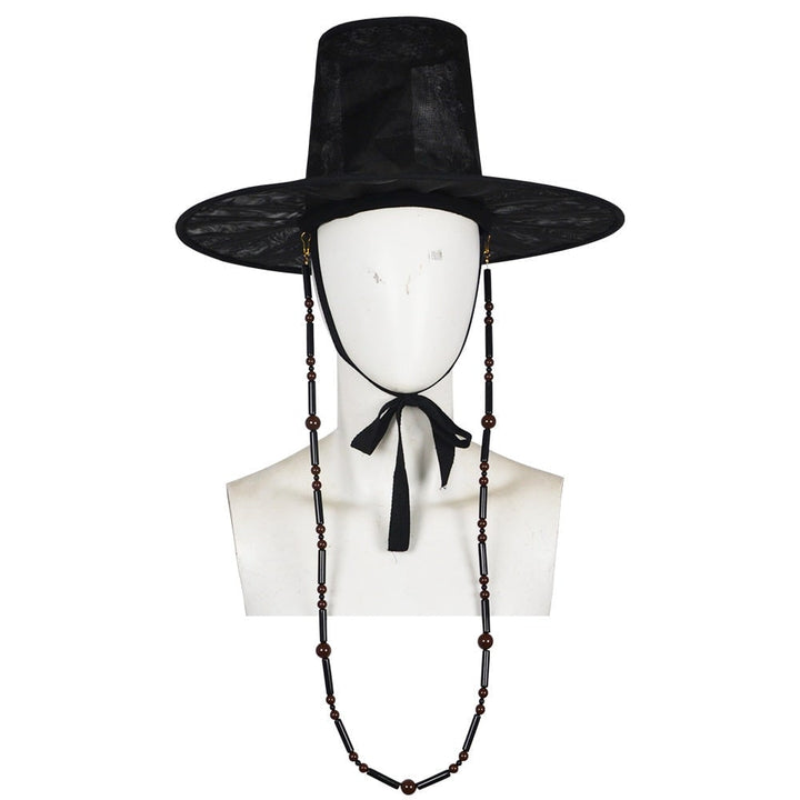 Kids' Halloween Cosplay Costume Korean Traditional Hanbok with Hat Accessories and Silver Chain Details
