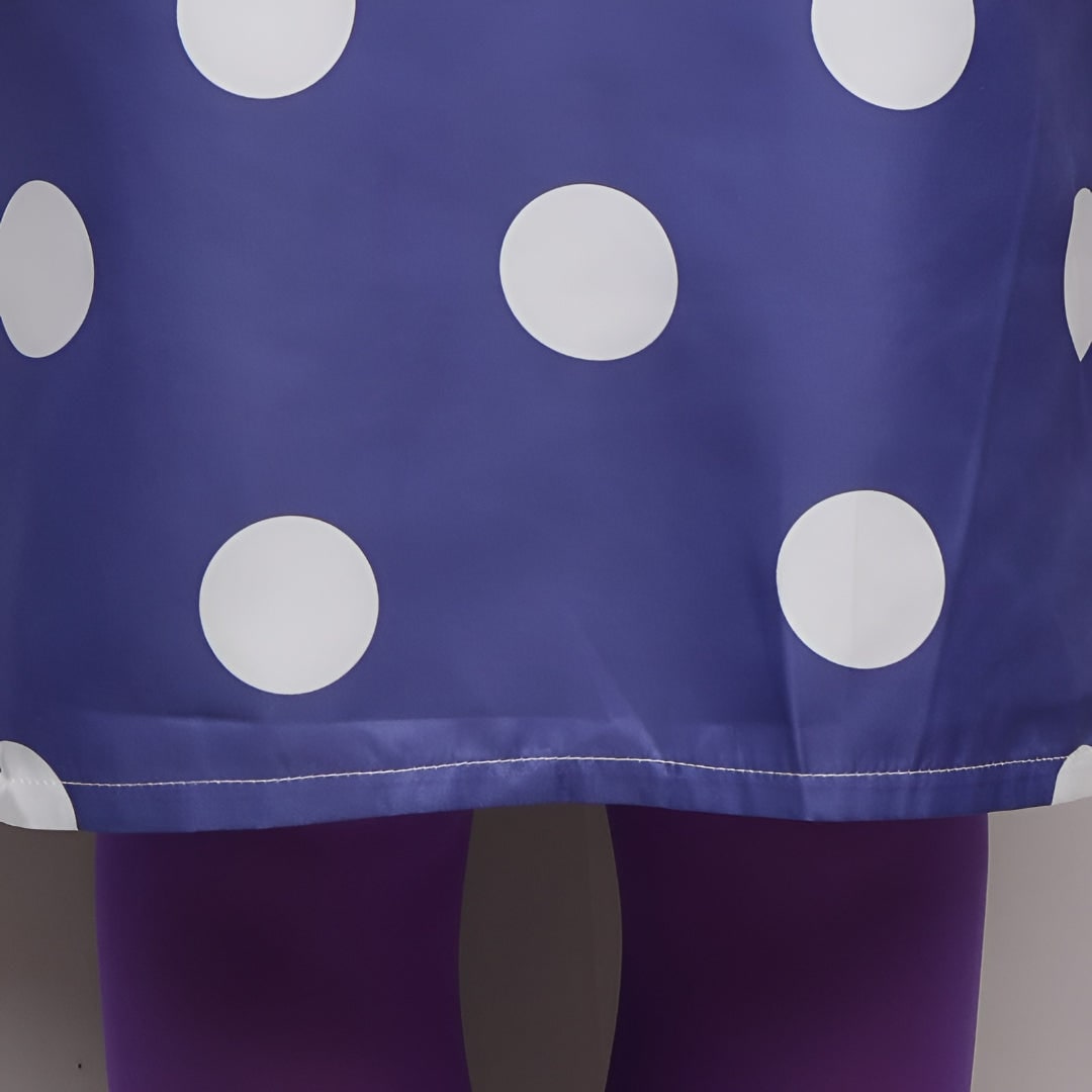 Kids' Halloween Cosplay Costume Polka Dot Dress with Wig and Tights for Party and Themed Events