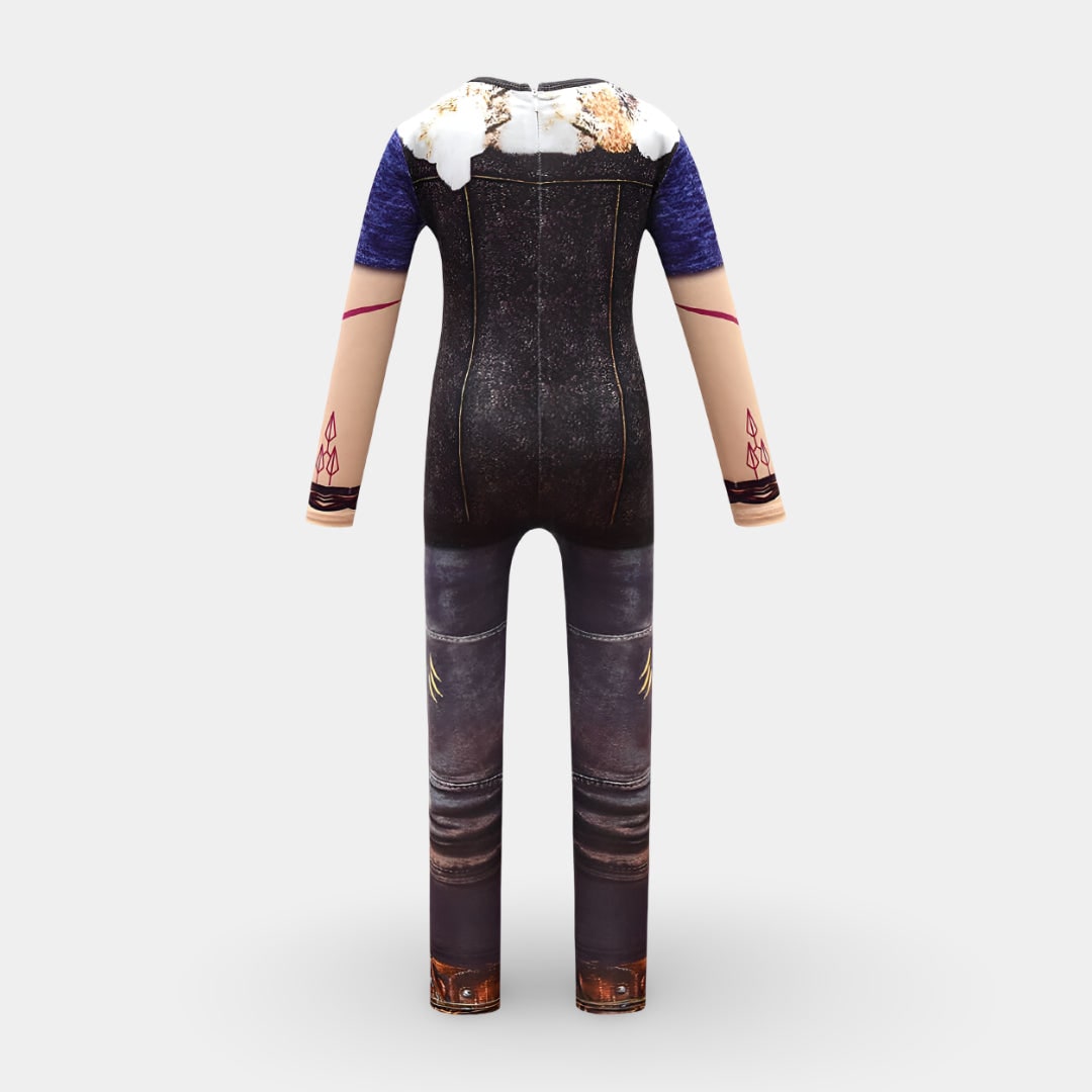 Kids' Halloween Costume and Zip-Up with Printed Design Funny