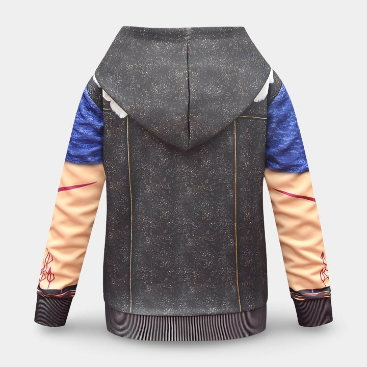 Kids' Halloween Costume and Zip-Up with Printed Design Funny