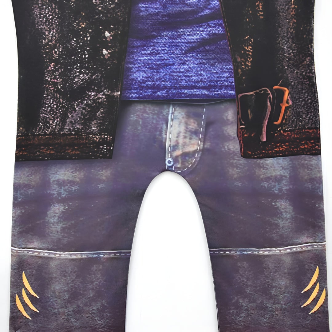 Kids' Halloween Costume and Zip-Up with Printed Design Funny
