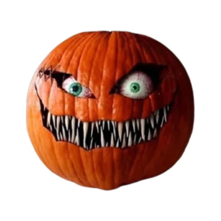 Halloween Jack O Lantern Pumpkin Decor with Animatronic Moving Eyes for Scary Party Prop