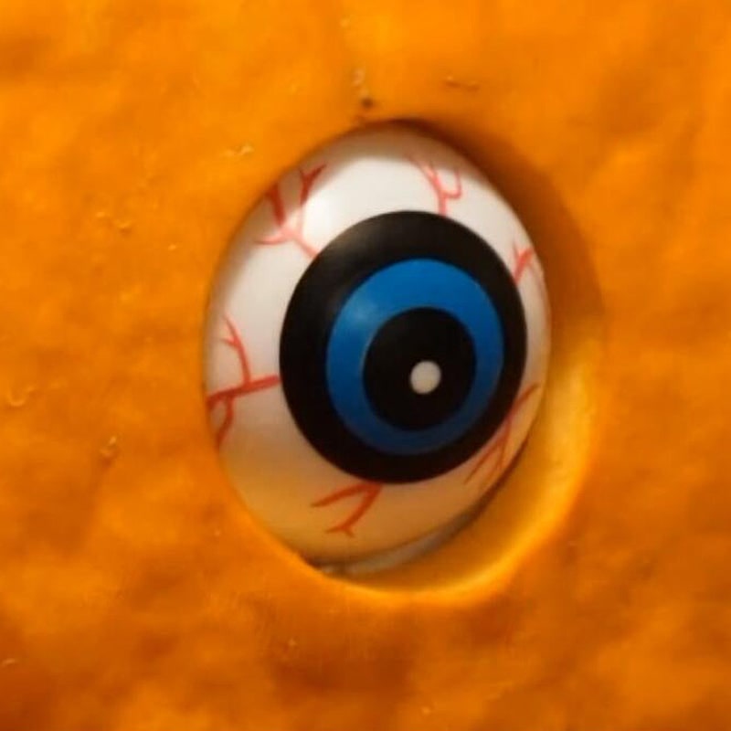 Halloween Jack O Lantern Pumpkin Decor with Animatronic Moving Eyes for Scary Party Prop