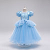 Kids' Halloween Princess Costume Dress with Tiara Wand and Accessories Set