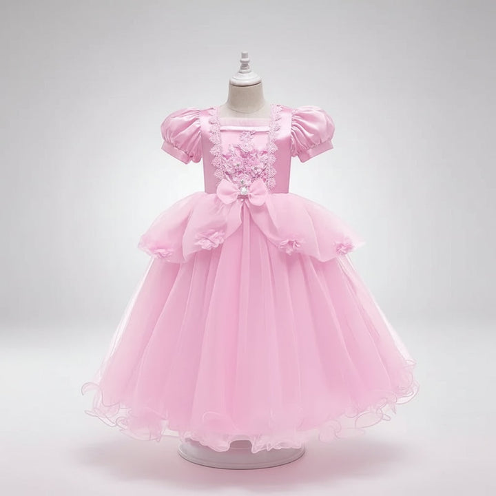 Kids' Halloween Princess Costume Dress with Tiara Wand and Accessories Set