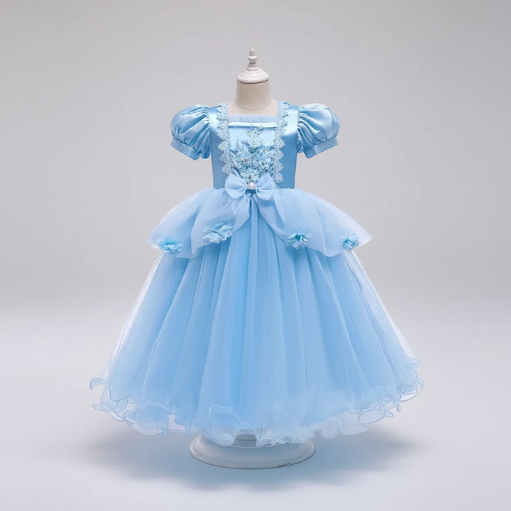 Kids' Halloween Princess Costume Dress with Tiara Wand and Accessories Set