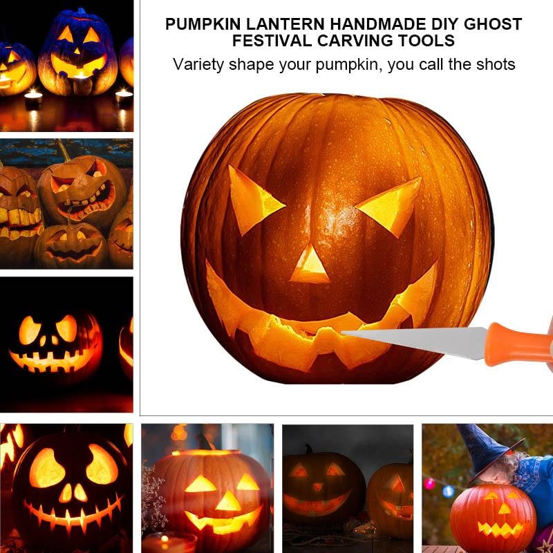 Halloween Pumpkin Carving Kit with Tools and Supplies 8-Piece Stainless Steel Set