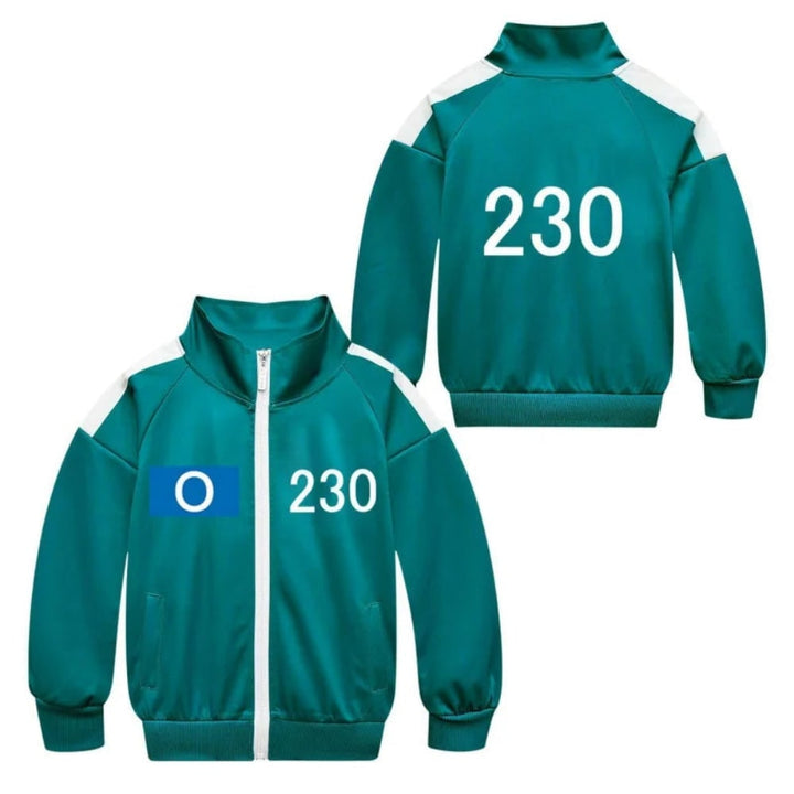 Kids' Halloween survival game Costume Three-Piece Set with Jacket Pants and T-Shirt