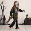 Kids' Halloween Zombie Skeleton Costume with Mask and Gloves for Scary Party Dress-Up